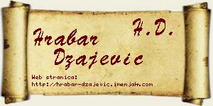 Hrabar Džajević vizit kartica